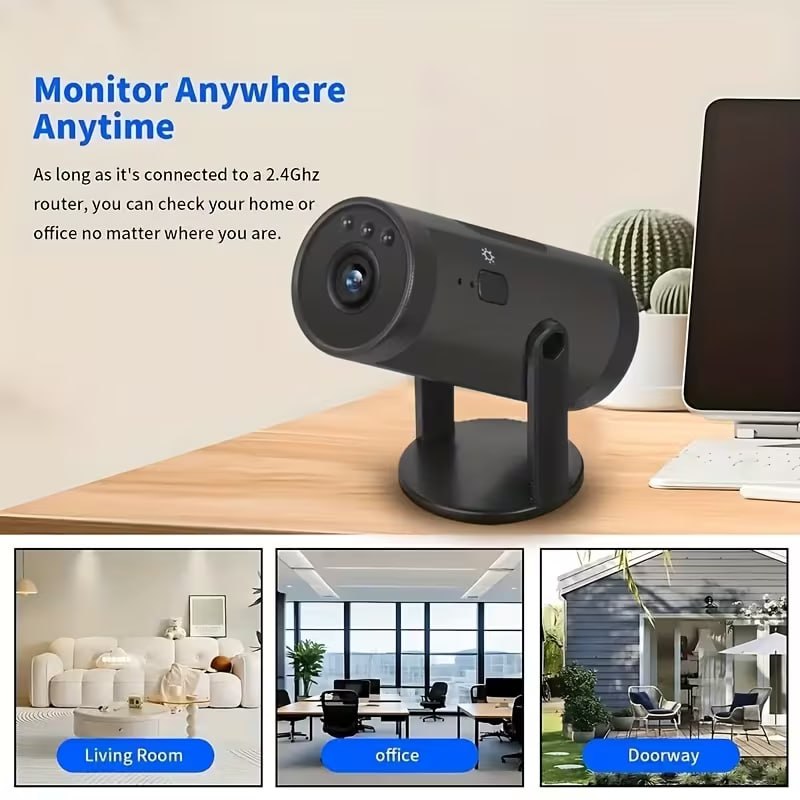 Caméra de Surveillance Wi-Fi HD 180° avec Vision Nocturne et Audio