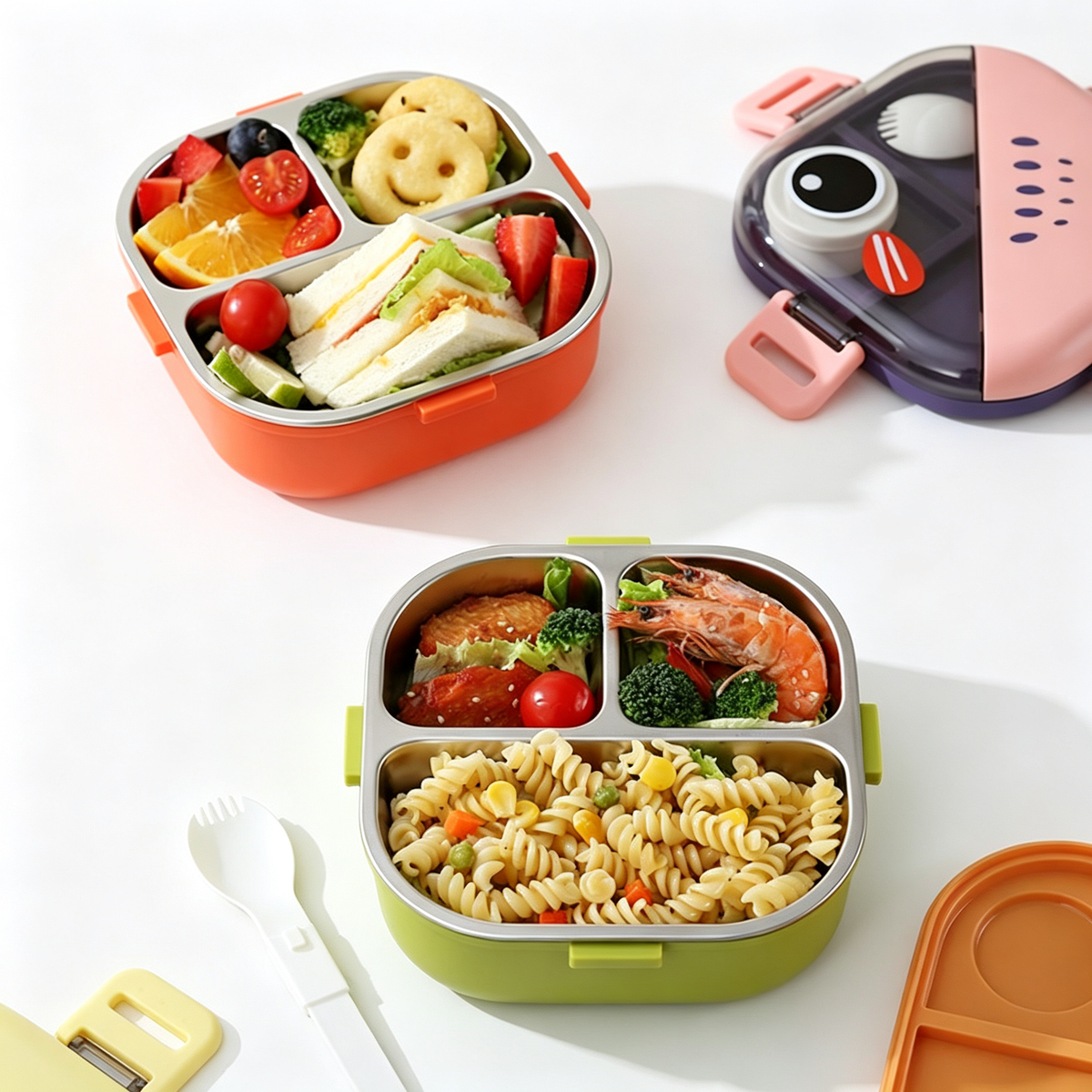Lunch Box Enfant en Acier Inoxydable