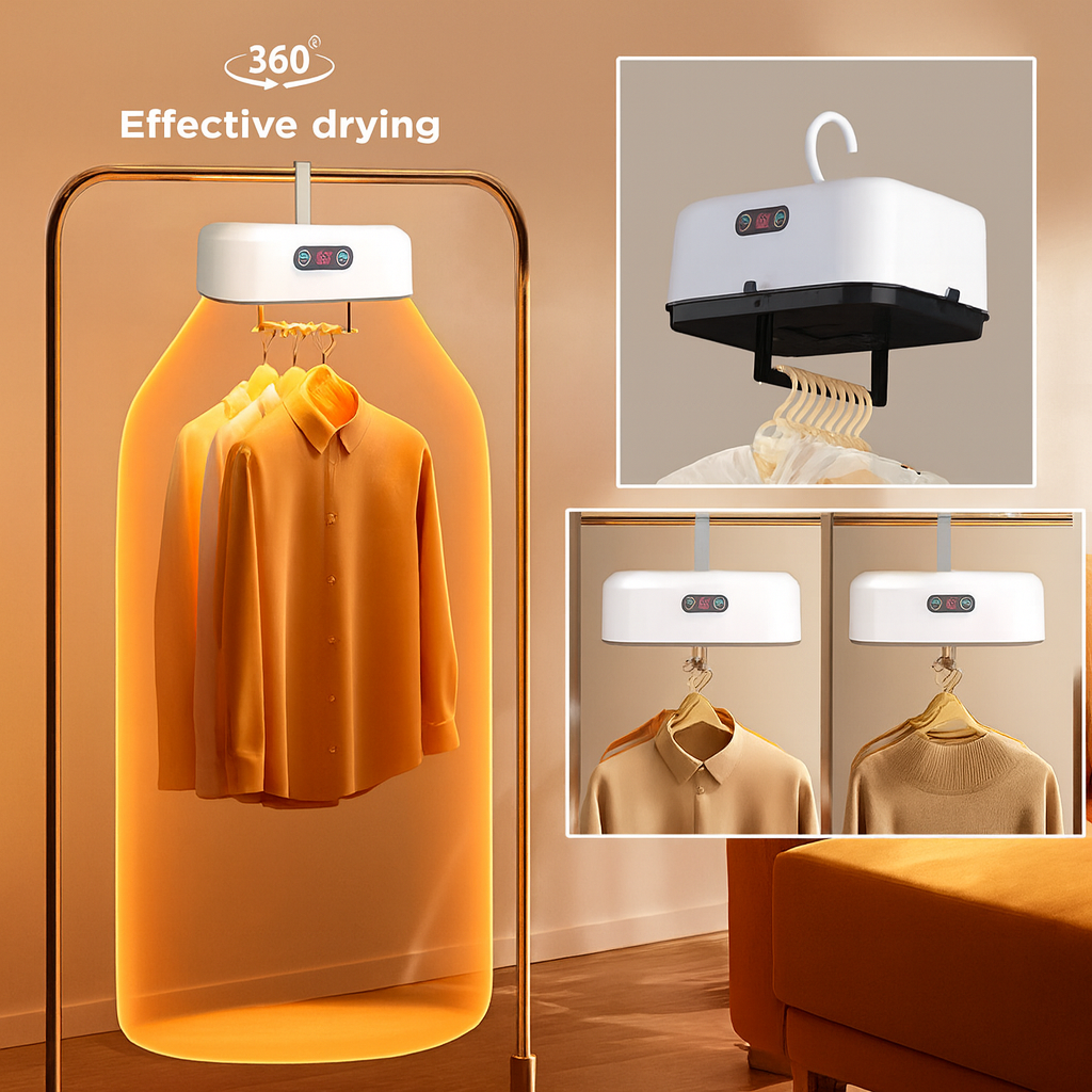 Sèche-linge Pliable Ultra-Compact – Idéal Maison & Voyage, Séchage rapide