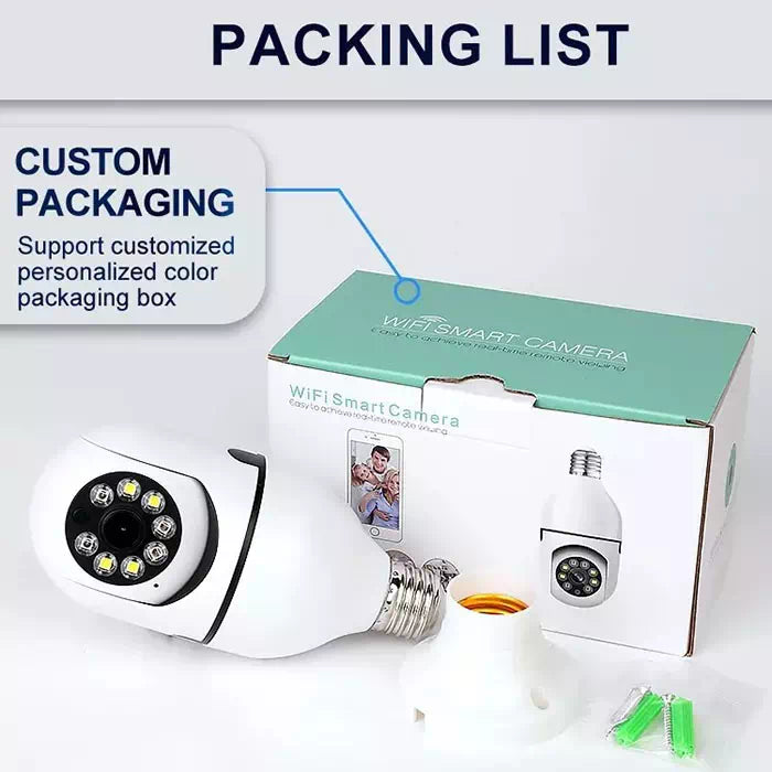 Caméra de Surveillance WiFi Sans Fil –  360° avec Vision Nocturne